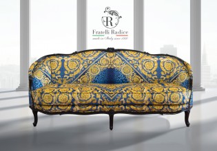 sofa model love versace