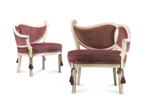 fauteuils art-déco de style par Fratelli Radice