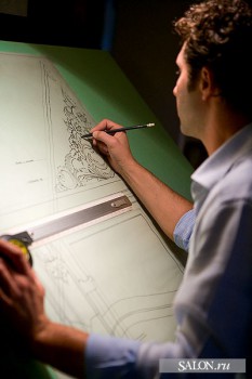 Tiziano Radice is drawing