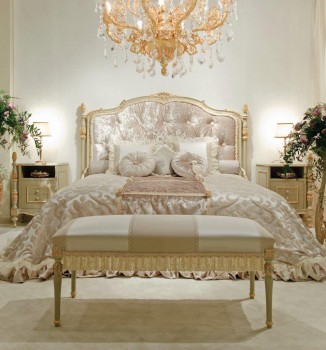 Louis XV Style bed and bench